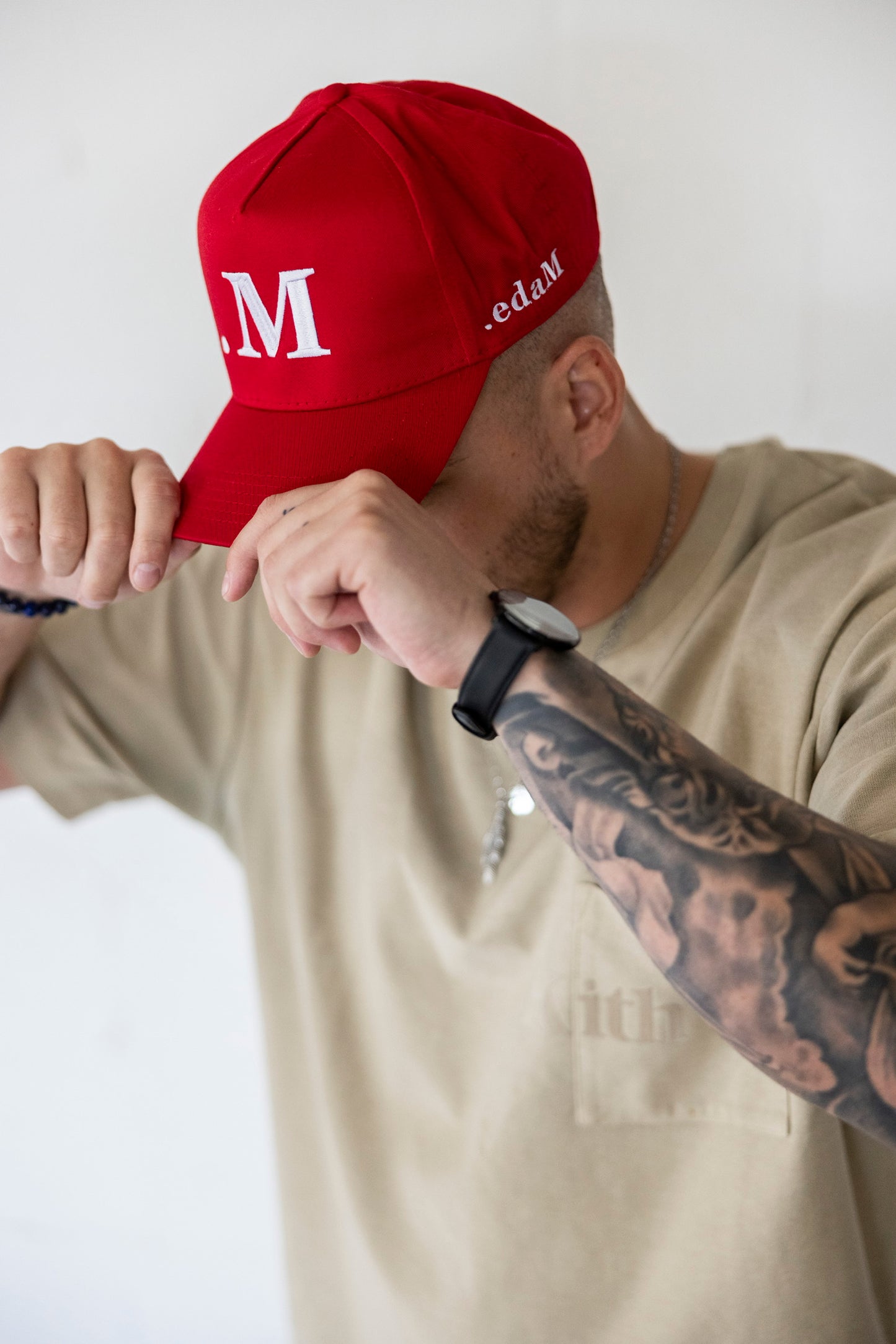 M Logo Hat (Red)