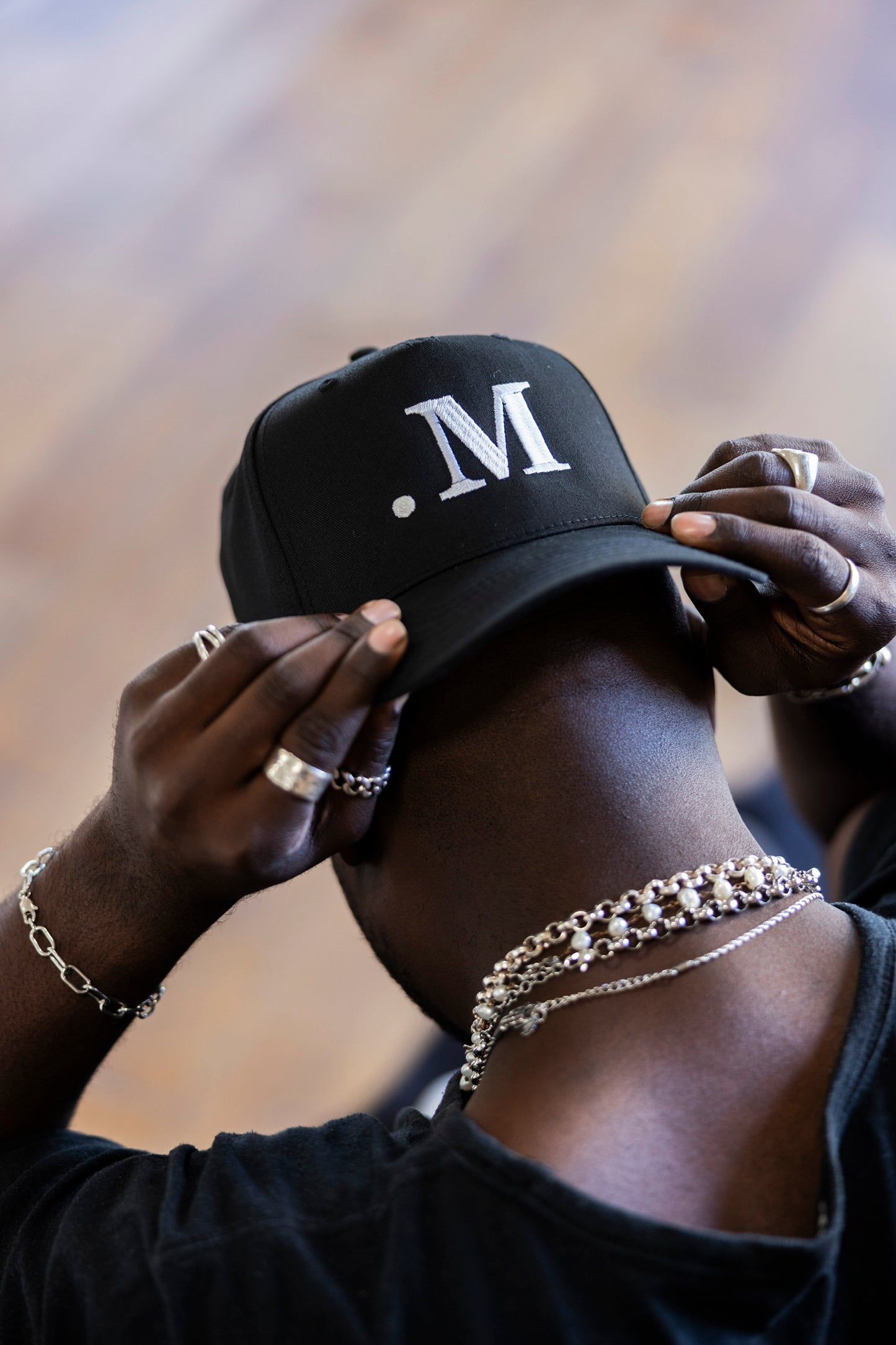 M Logo Hat (Black)